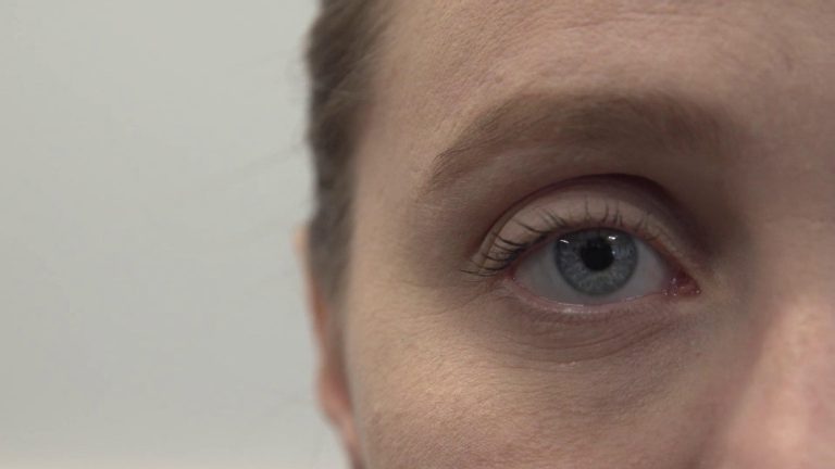 Close up of Jenna Hill's eyeball